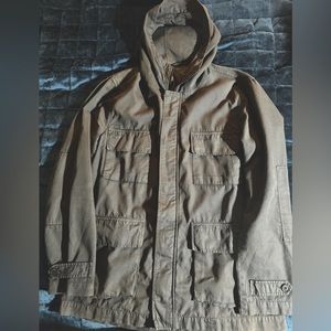 EUC Men’s Vince Grey Hooded Field Jacket Size Large